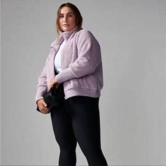 Athleta Tugga Sherpa Jacket - 3X - Shasta Purple - Picture 1 of 14